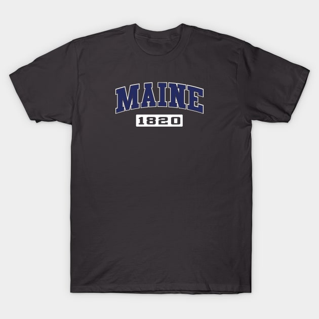 Maine Collegiate T-Shirt by wickeddecent